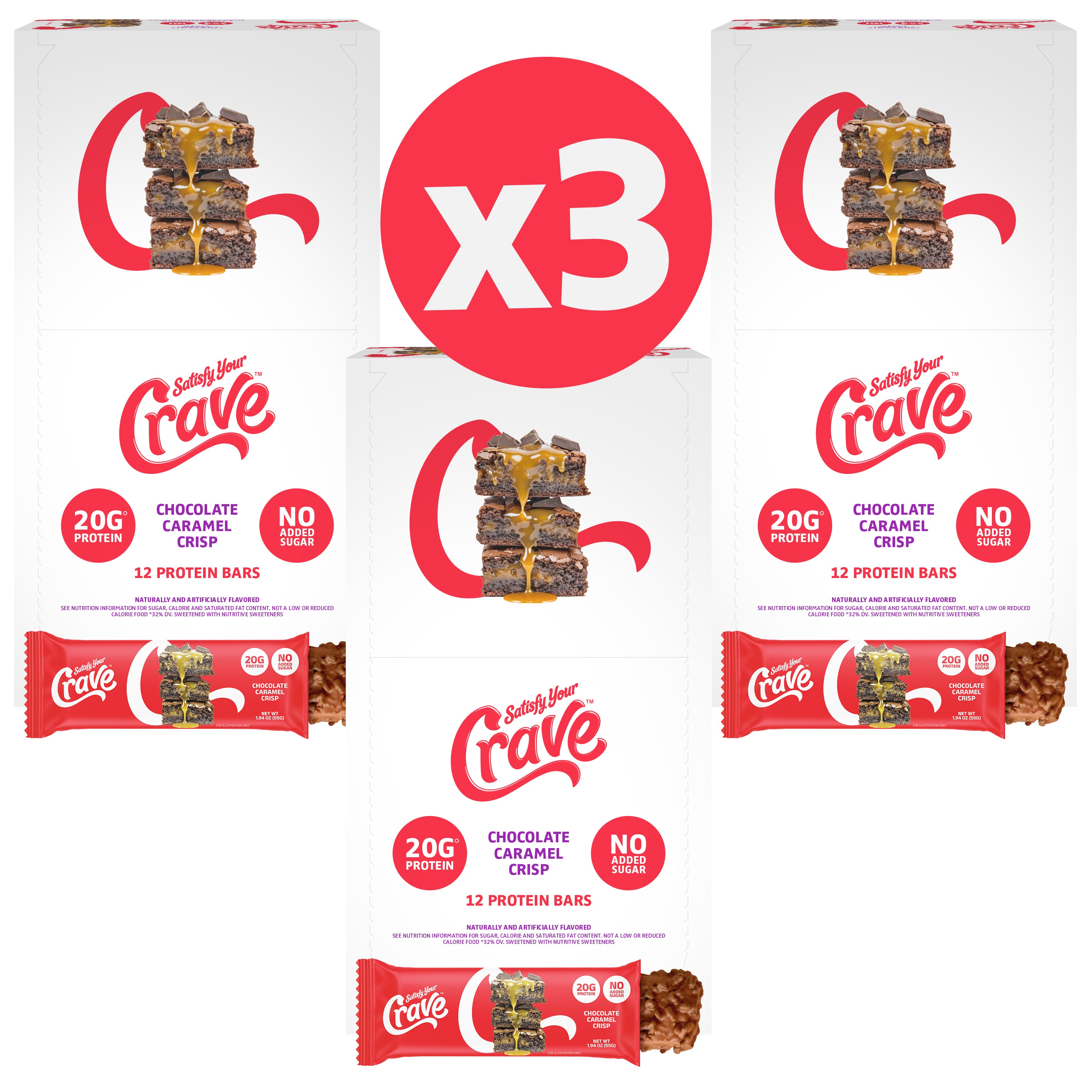 Chocolate Caramel Crisp - 36 bars